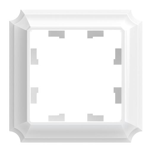 ATLASDESIGN ANTIQUE 1-постовая рамка, БЕЛЫЙ фото 1