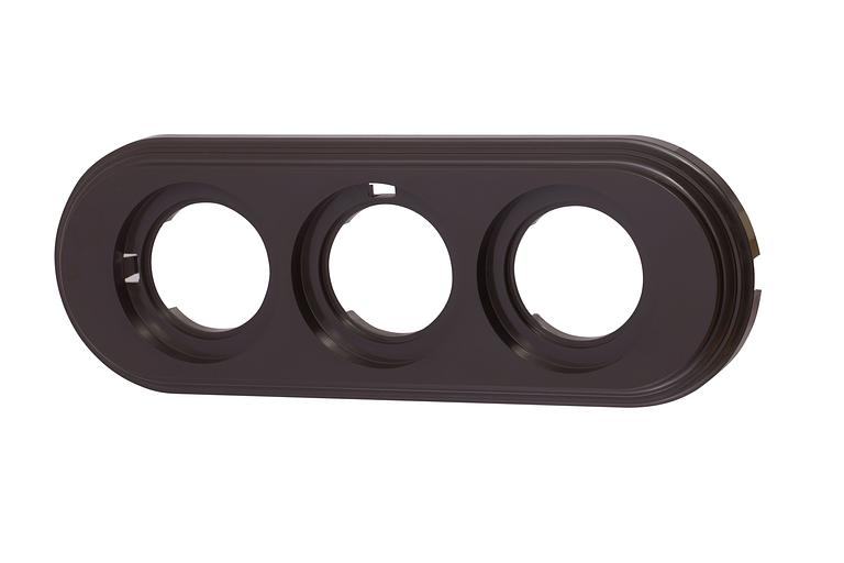 Лизетта Рамка 3-х постовая, пластик, цвет Коричневый фото 1