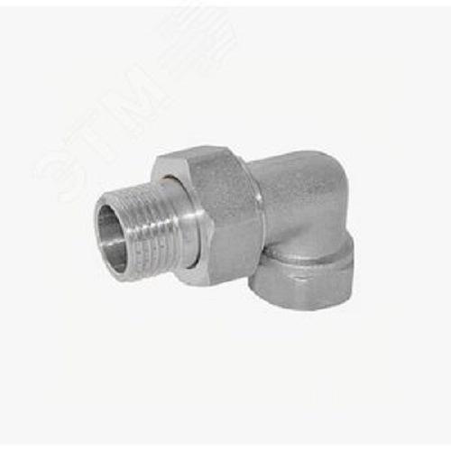 Сгон разъемный ВН 3/4' угловой (американка), никелированный фото 1