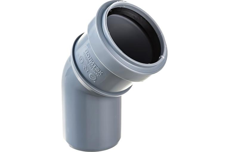 Отвод канализационный 45 град. 50 фото 3