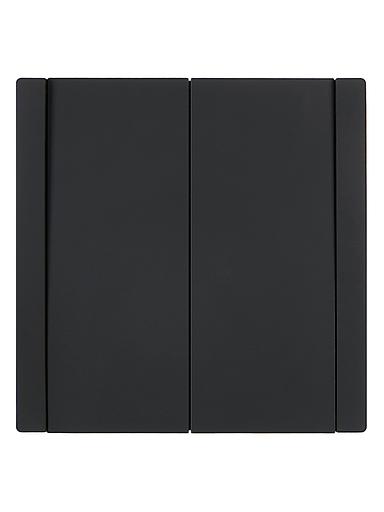 FORTE&PIANO Выключатель 2-клавишный 10А FP105 черный IEK фото 2