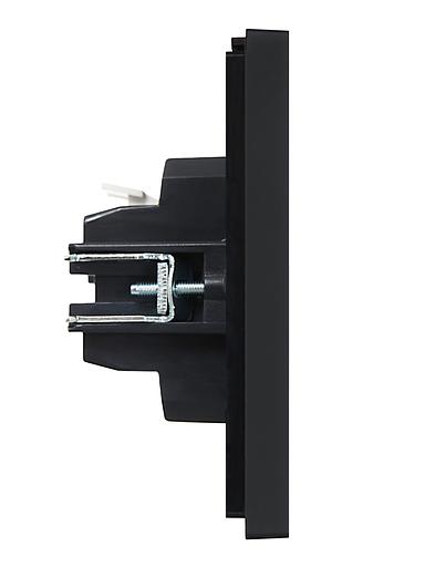 FORTE&PIANO Выключатель 2-клавишный 10А FP105 черный IEK фото 4