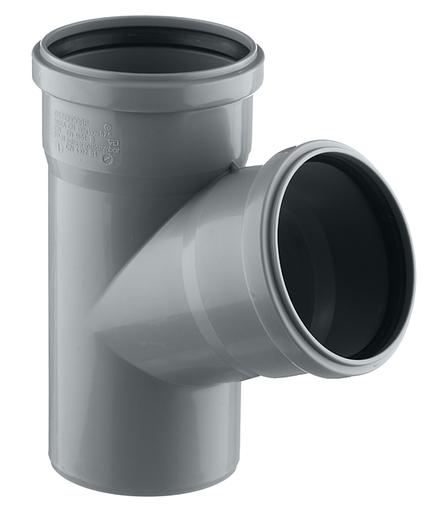 Тройник канализационный 67 град. 110 фото 1