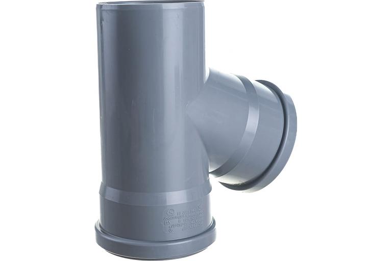 Тройник канализационный 67 град. 110 фото 3