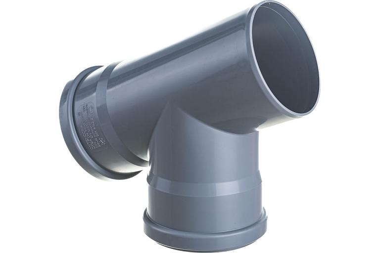 Тройник канализационный 67 град. 110 фото 4
