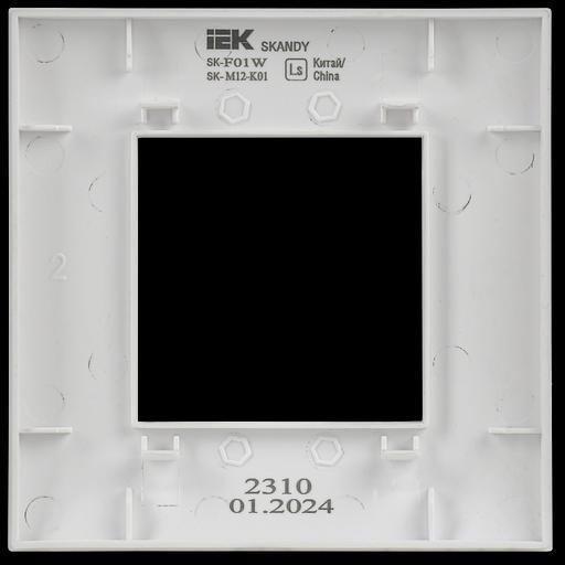 SKANDY Рамка 1-местная SK-F01W арктический белый IEK фото 6