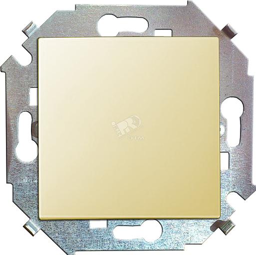 Выключатель одноклавишный, 16А 250В винтовой зажим, слоновая кость фото 1