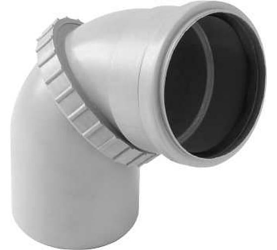 Отвод поворотный 50мм для внутренней канализации фото 1