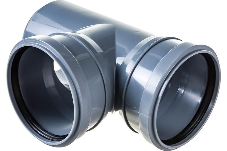 Тройник канализационный 87.5 град. 110 х 110 фото 2