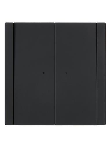 FORTE&PIANO Выключатель 2-клавишный с индикацией 10А FP106 черный IEK фото 2