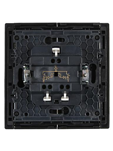 FORTE&PIANO Выключатель 2-клавишный с индикацией 10А FP106 черный IEK фото 3