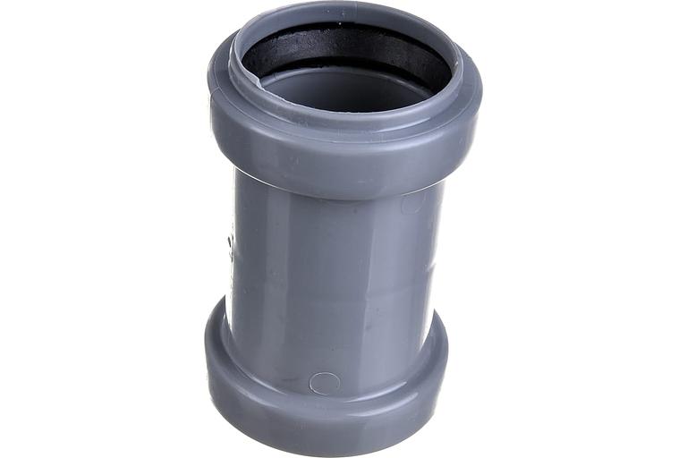 Муфта канализационная 40 двухраструбная фото 1