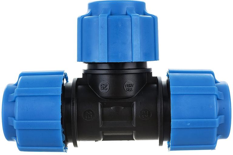 Тройник ПНД компрессионный 25 фото 3