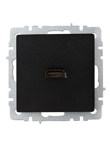 BRITE Розетка HDMI РHDMI-0-БрЧ черный фото 2