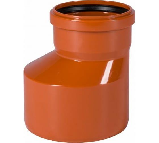 Переход эксцентрический 160х110 для наружной канализации фото 1