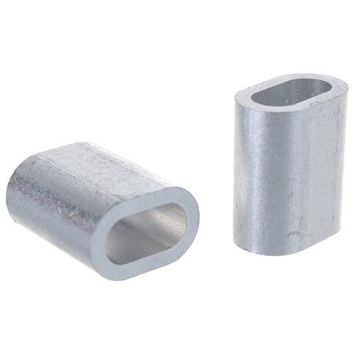 DIN 3093 Зажим для троса 2мм алюминиевый 4шт фото 1