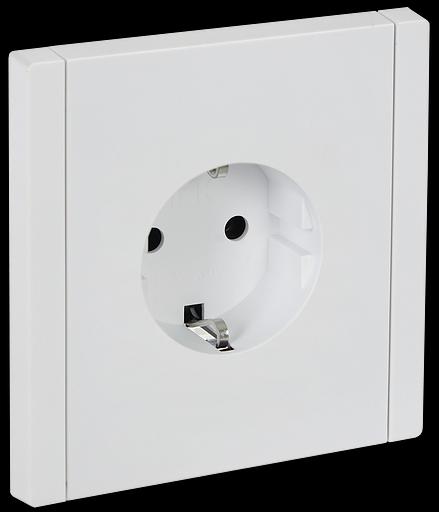FORTE&PIANO Розетка 1-местная с заземлением без защитных шторок безвинтовое крепление 16А FP214 белый IEK фото 1