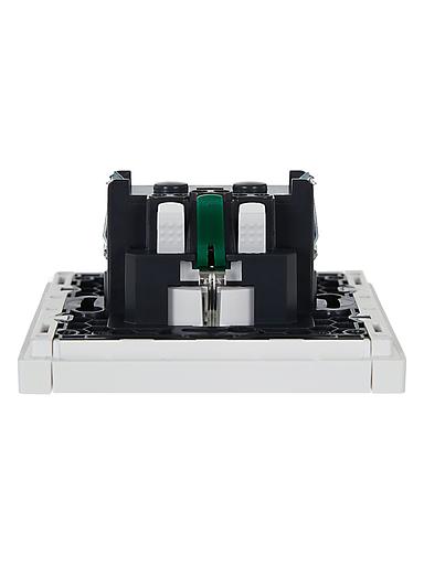 FORTE&PIANO Розетка 1-местная с заземлением без защитных шторок безвинтовое крепление 16А FP214 белый IEK фото 5