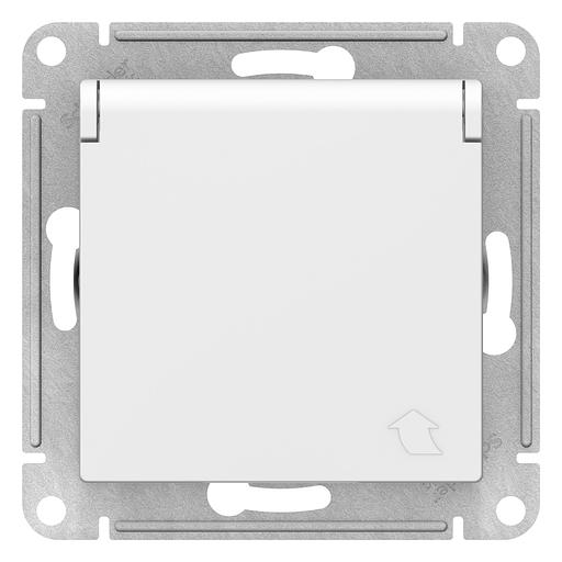 ATLASDESIGN РОЗЕТКА с заземл. со шторками с крышкой, 16А, IP20, механизм, ЛОТОС фото 1