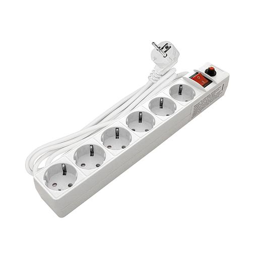 Сетевой фильтр ПВС 3х0.75 белый 3м фото 1