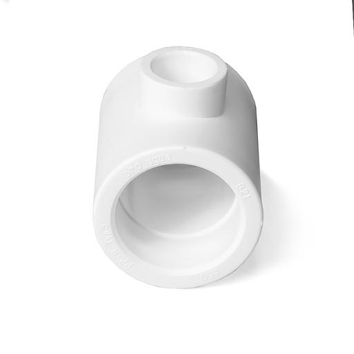 Тройник переходной 40x20x40 полипропиленовый PPR белый фото 3