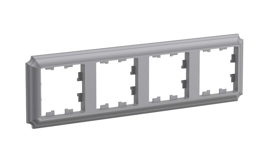 ATLASDESIGN ANTIQUE 4-постовая рамка, универсальная, СТАЛЬ фото 2