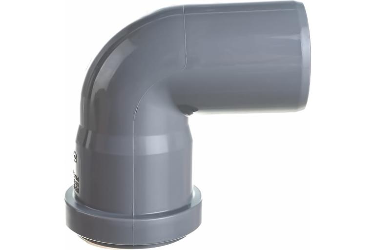 Отвод канализационный 50х87 град. фото 2