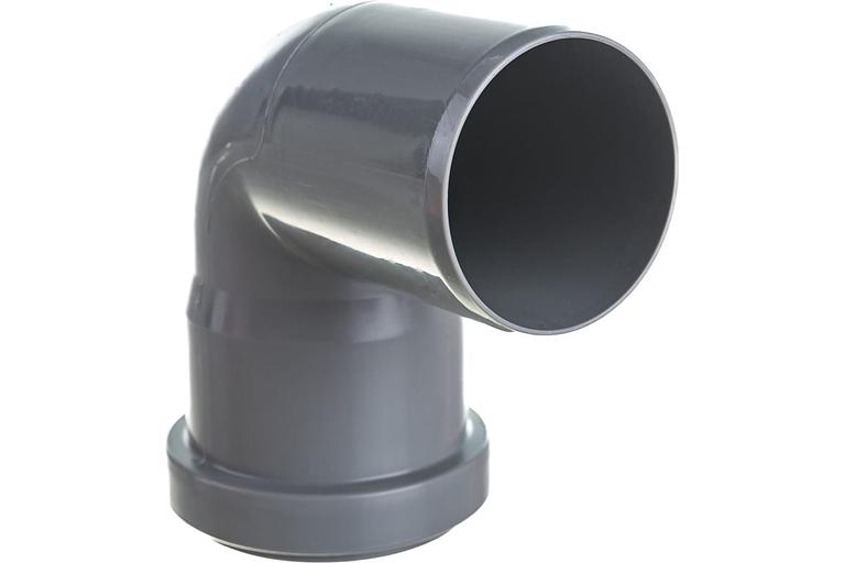 Отвод канализационный 50х87 град. фото 3