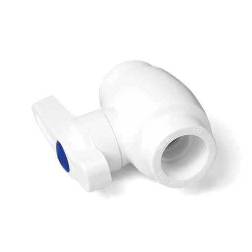 Кран шаровой 20 стандартнопроходной полипропиленовый PPR белый фото 3