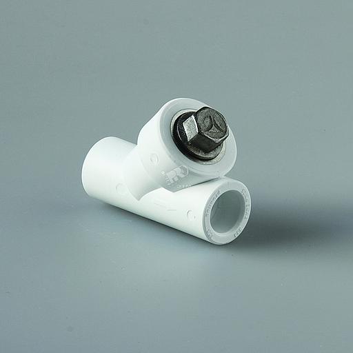 Фильтр вн. - вн. 25 полипропиленовый PPR белый фото 1