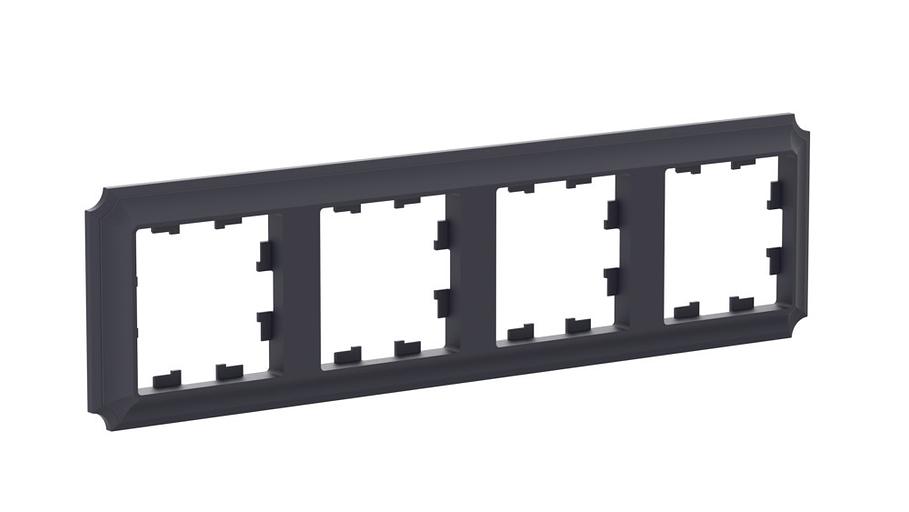 ATLASDESIGN ANTIQUE 4-постовая рамка, универсальная, КАРБОН фото 2