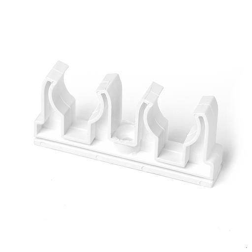 Опора 25 мм PPR, двойная, белая фото 1