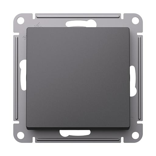 ATLASDESIGN 1-клавишный ВЫКЛЮЧАТЕЛЬ, сх.1, 10АХ, механизм, БАЗАЛЬТ фото 2