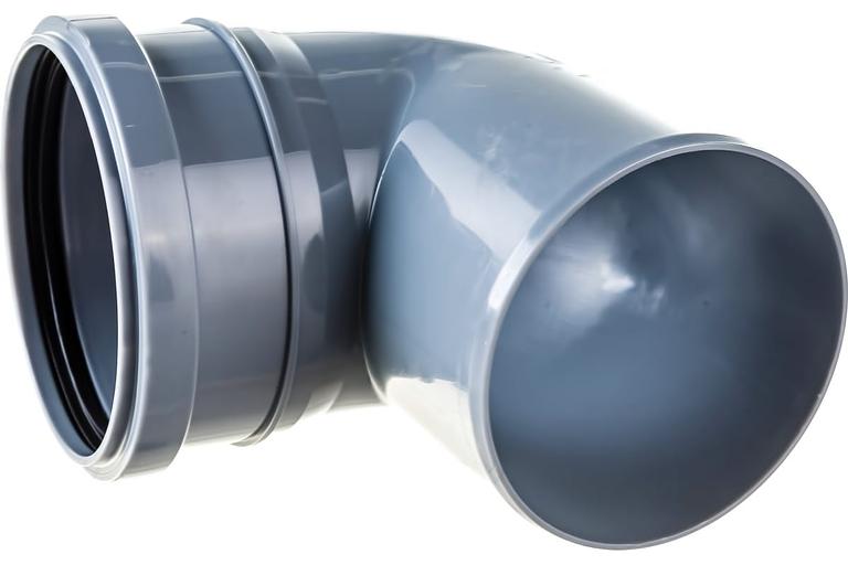 Отвод канализационный 87.5 град. 110 фото 3