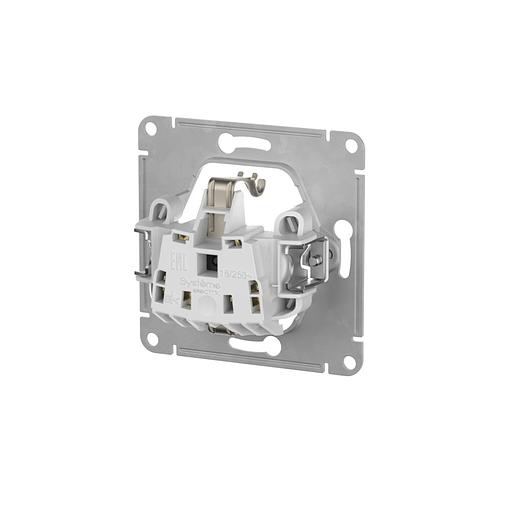 GLOSSA РОЗЕТКА с заземлением со шторками, 16А, быстрозажимные клеммы, БЕЖЕВЫЙ фото 2