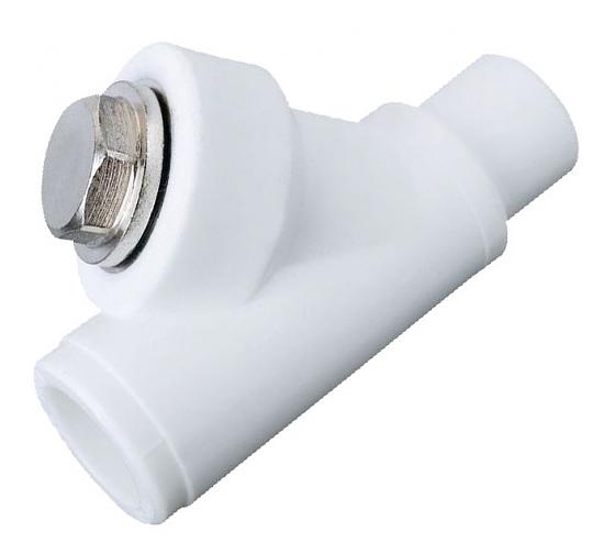 Фильтр сетчатый ВН 20x1/2' полипропиленовый PPR белый фото 1