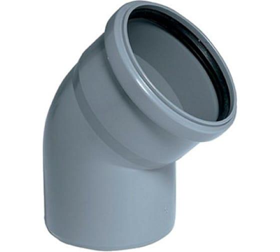 Отвод канализационный 110х45 град. фото 1