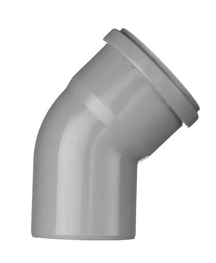 Отвод канализационный 110х45 град. фото 2