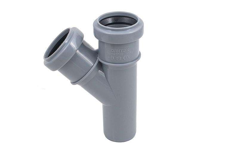 Тройник канализационный 45 град. 32 х 32 фото 1