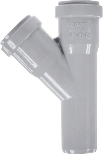 Тройник канализационный 45 град. 32 х 32 фото 2