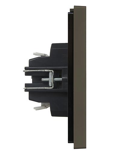 FORTE&PIANO Выключатель 1-клавишный с индикацией 10А FP302 серый IEK фото 4