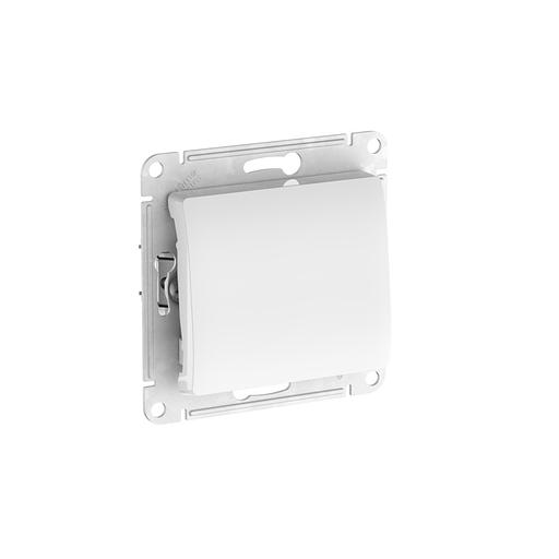 GLOSSA 1-клавишный ВЫКЛЮЧАТЕЛЬ, сх.1, 10АХ, быстрозажимные клеммы, БЕЛЫЙ фото 1