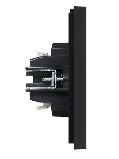 FORTE&PIANO Выключатель 1-клавишный 10А FP101 черный IEK фото 4