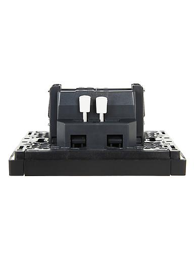 FORTE&PIANO Выключатель 1-клавишный 10А FP101 черный IEK фото 5