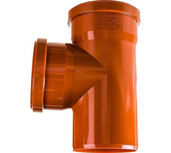 Тройник двухраструбный 87 град. 110 для наружной канализации фото 1