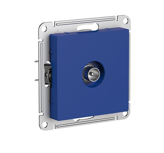 ATLASDESIGN TV РОЗЕТКА оконечная 1DB, механизм, АКВАМАРИН фото 2