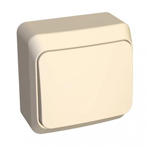 ЭТЮД Переключатель одноклавишный наружный бежевый сх.6 фото 3