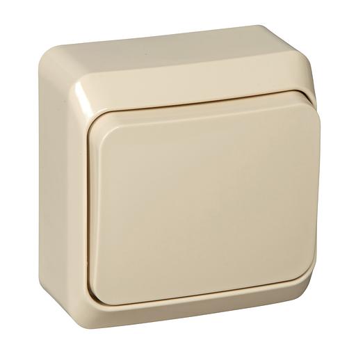 ЭТЮД Переключатель одноклавишный наружный бежевый сх.6 фото 4