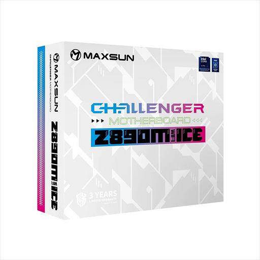 Материнская плата MAXSUN MS-Challenger Z890M WIFI ICE, LGA1851, Z890, 2*DDR5, 3*SATA3, 2*M.2, USB 3.2, USB 2.0, Type-C, 1*PCIEx16, 1*PCIex4, 1*PCIex1, HDMI+DP, mATX фото 2