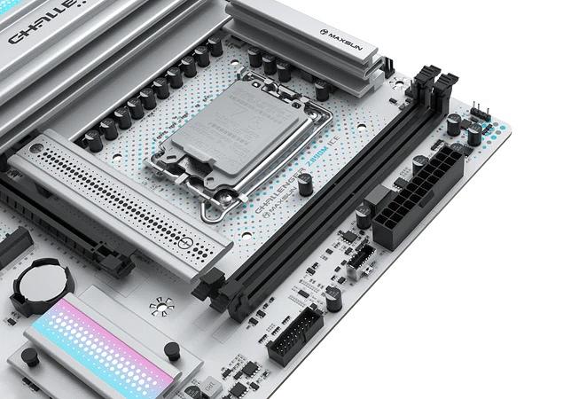 Материнская плата MAXSUN MS-Challenger Z890M WIFI ICE, LGA1851, Z890, 2*DDR5, 3*SATA3, 2*M.2, USB 3.2, USB 2.0, Type-C, 1*PCIEx16, 1*PCIex4, 1*PCIex1, HDMI+DP, mATX фото 6